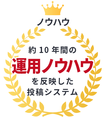 ノウハウ｜約10年間の運用ノウハウを反映した投稿システム