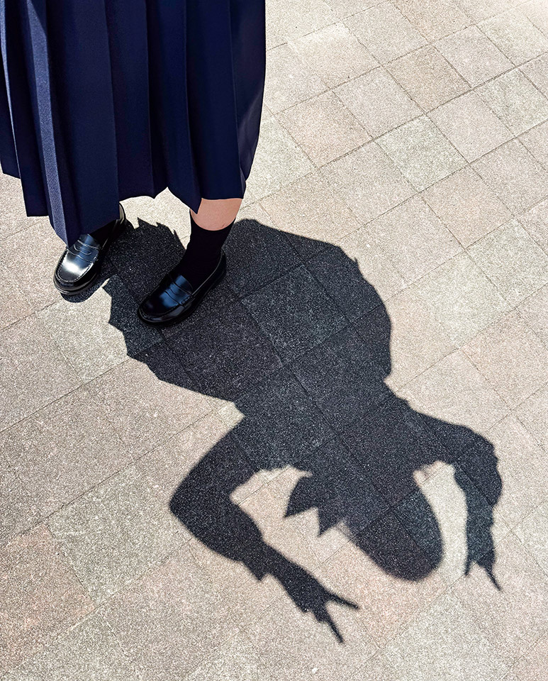 佳作スマホ部門　井口絵理香さんの作品「憧れの女子高生」