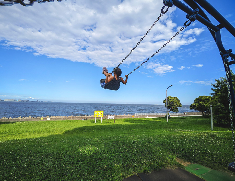 佳作　飯塚浩之さんの作品「自転車を降りて、必ず寄る場所。」