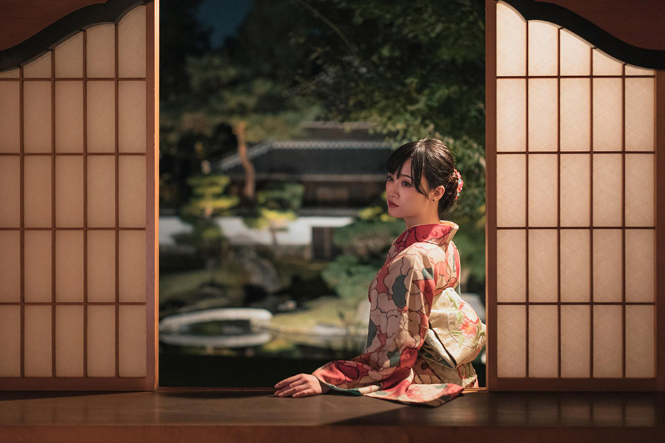 足利銘仙の着物