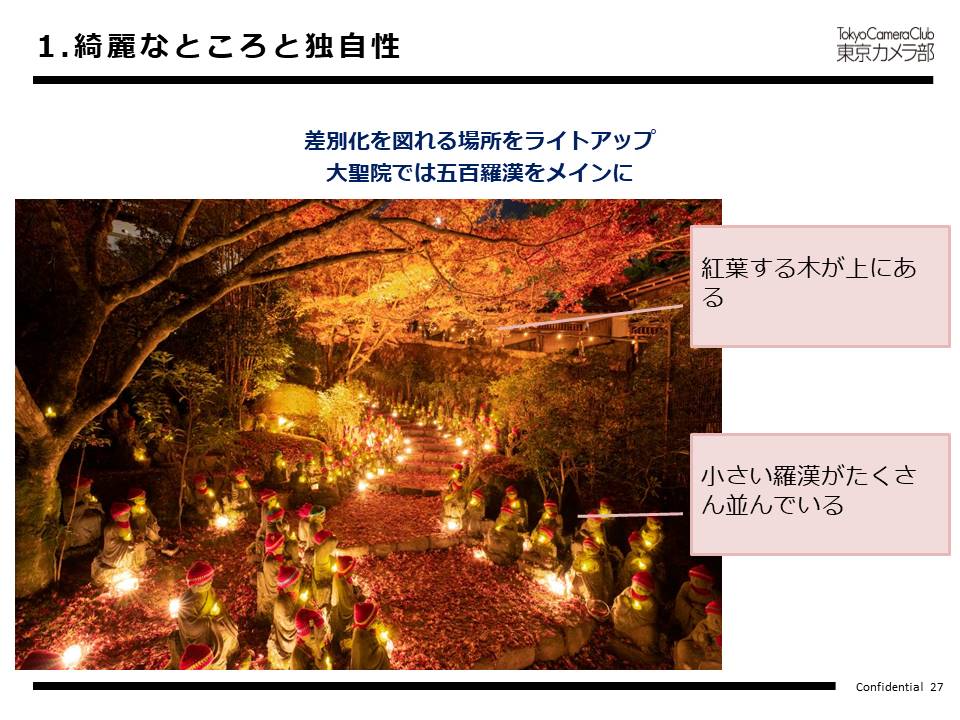 綺麗なところと独自性