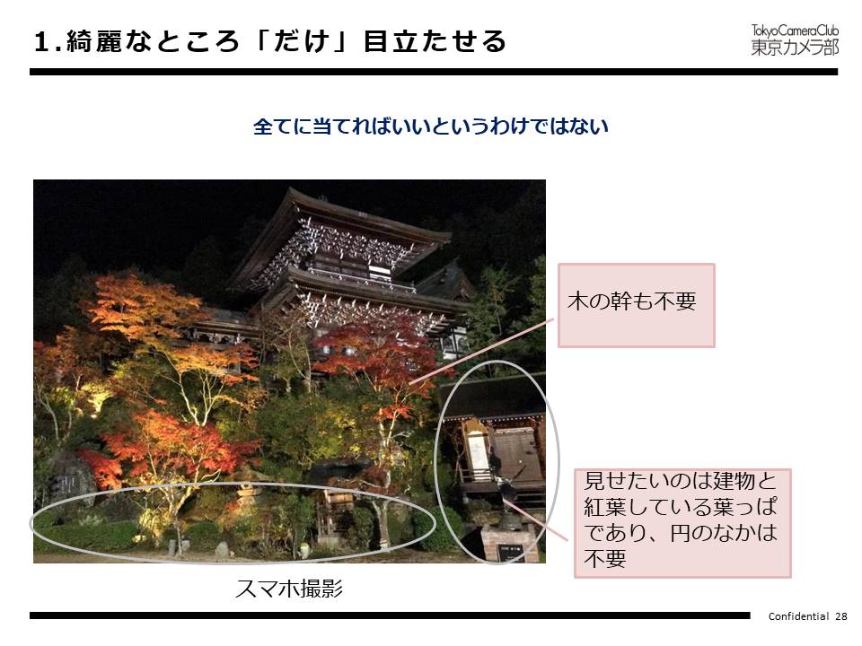 綺麗なところ「だけ」目立たせる