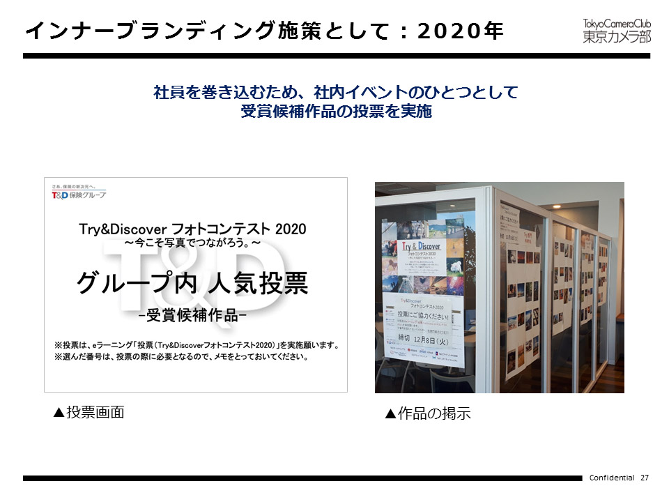 インナーブランディング施策として：2020年