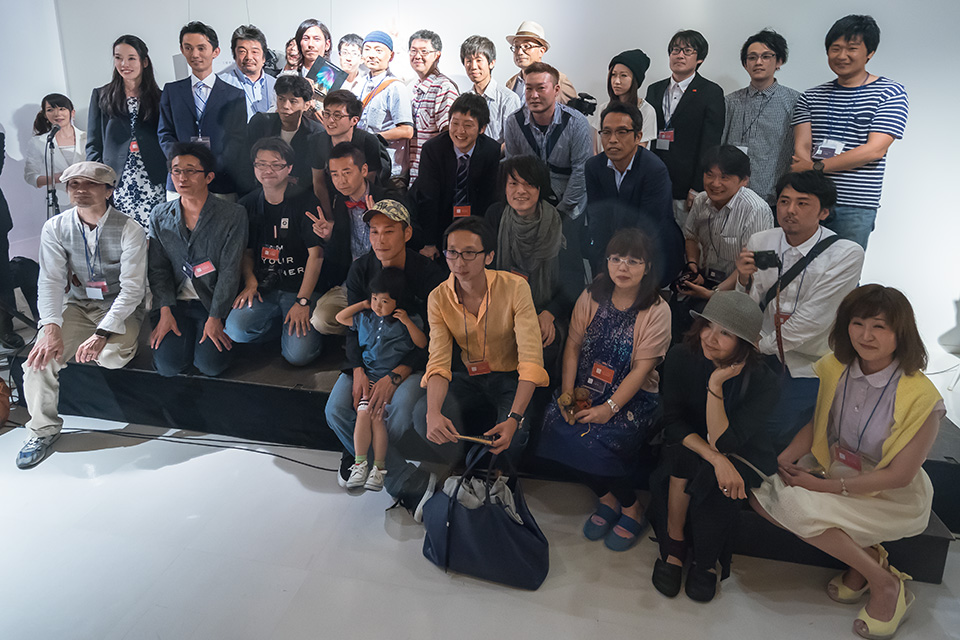 レセプションの様子：東京カメラ部2015写真展